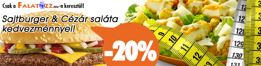 Sajtburger vs. Cézár saláta akció