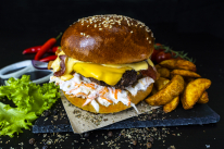 Extra sajt+bacon burger