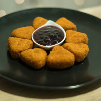 Rántott camembert falatok