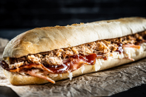 Texas Pulled Pork bagett