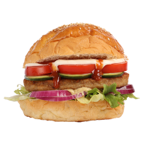 Retro burger sajttal