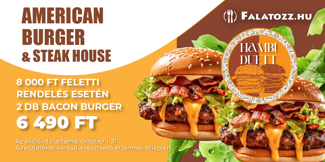 Októberi hambi duett( American Burger & Steak House)