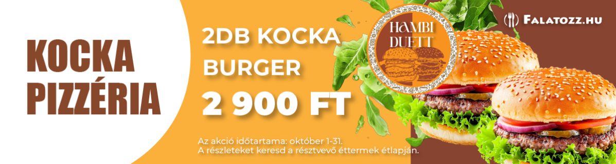 Októberi hambi duett(Kocka Pizzéria)