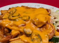 Cheddar sajtos csirkemell