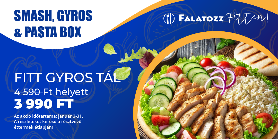 FittJanuár(Smash, Gyros & Pasta Box)