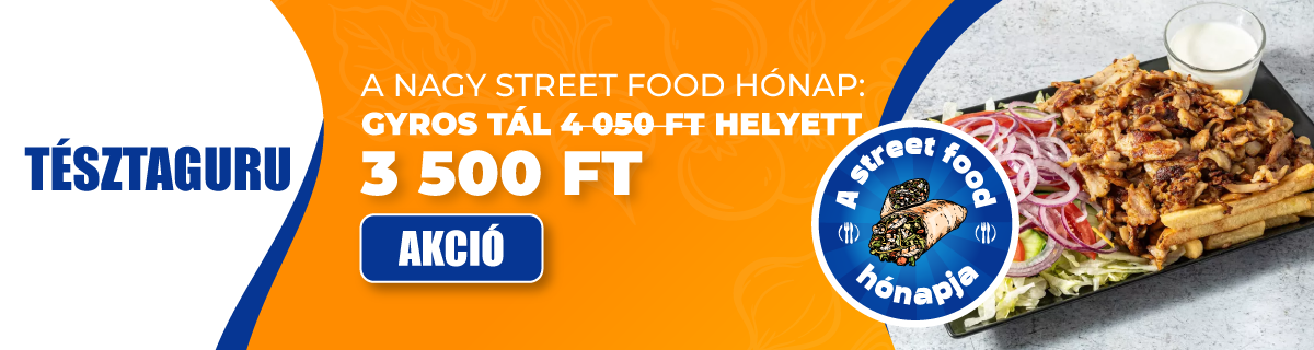 StreetFood május(Tészta Guru)