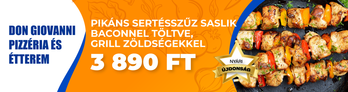  Nyári kajapremierek (Don Giovanni Pizzéria és Étterem)