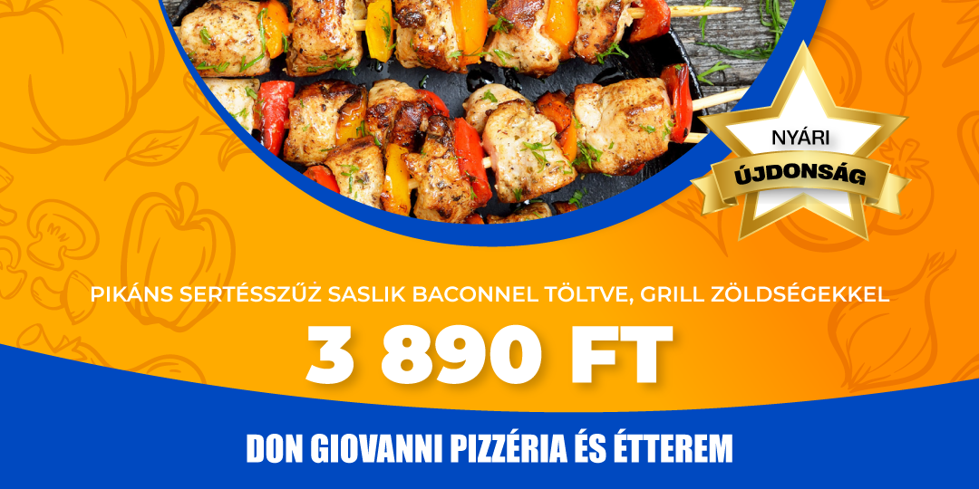  Nyári kajapremierek (Don Giovanni Pizzéria és Étterem)