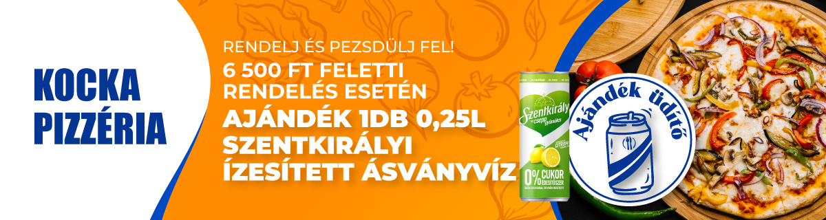 Üdítő július(Kocka Pizzéria)