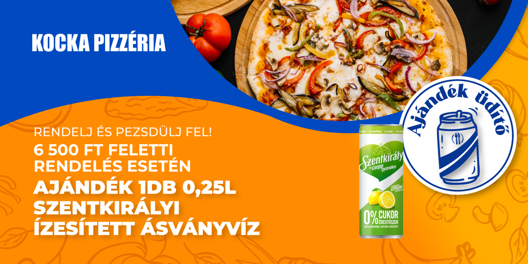 Üdítő július(Kocka Pizzéria)