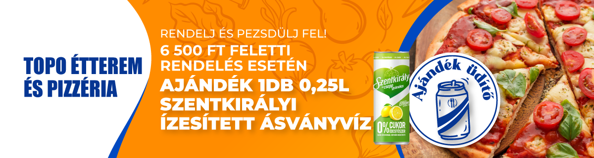 Üdítő július(Topo Étterem és Pizzéria)