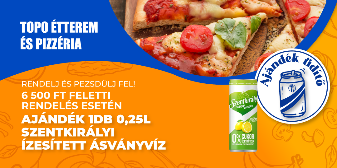 Üdítő július(Topo Étterem és Pizzéria)