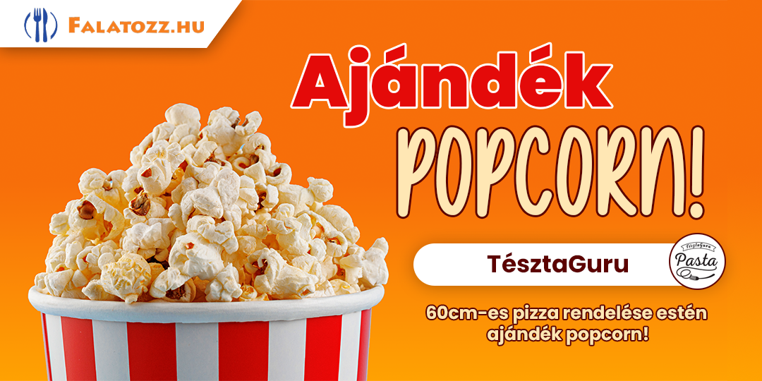 Ajándék popcorn (Tésztaguru)